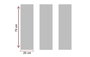 Wallity CU01 - Lienzo Decorativo de 3 Piezas Multicolor
